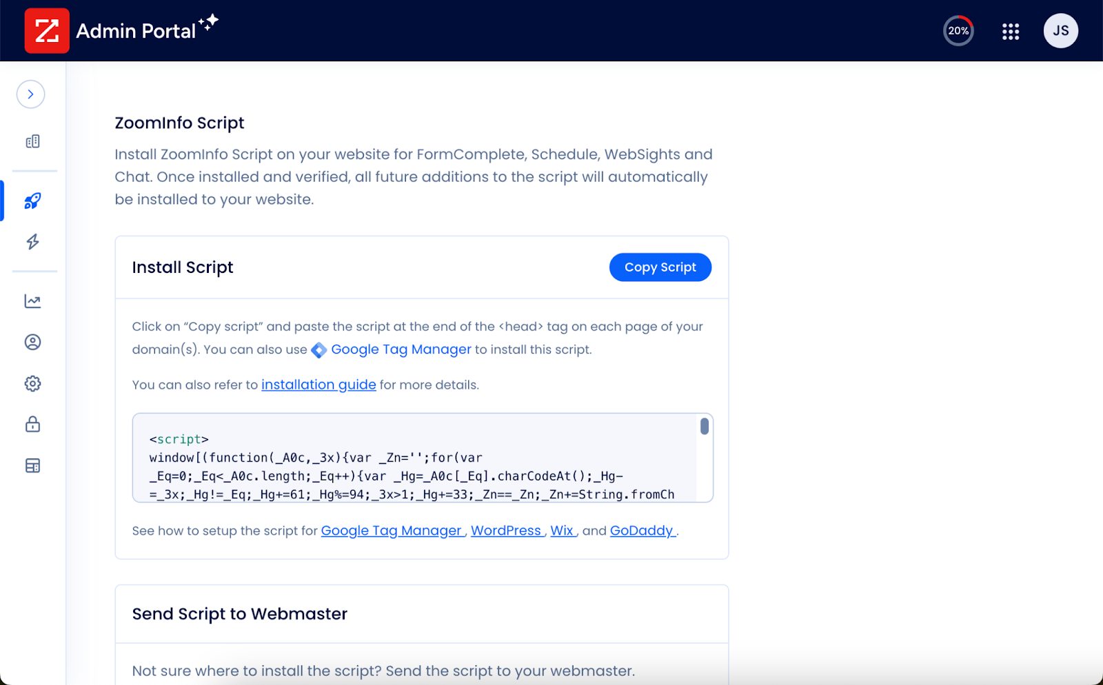 Overview of ZoomInfo Copilot Admin Portal